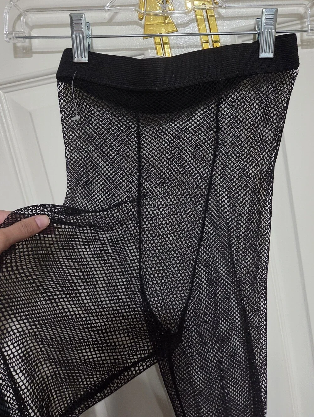 Zara Black Fishnet Tights Hosiery Leggings Small NWOT